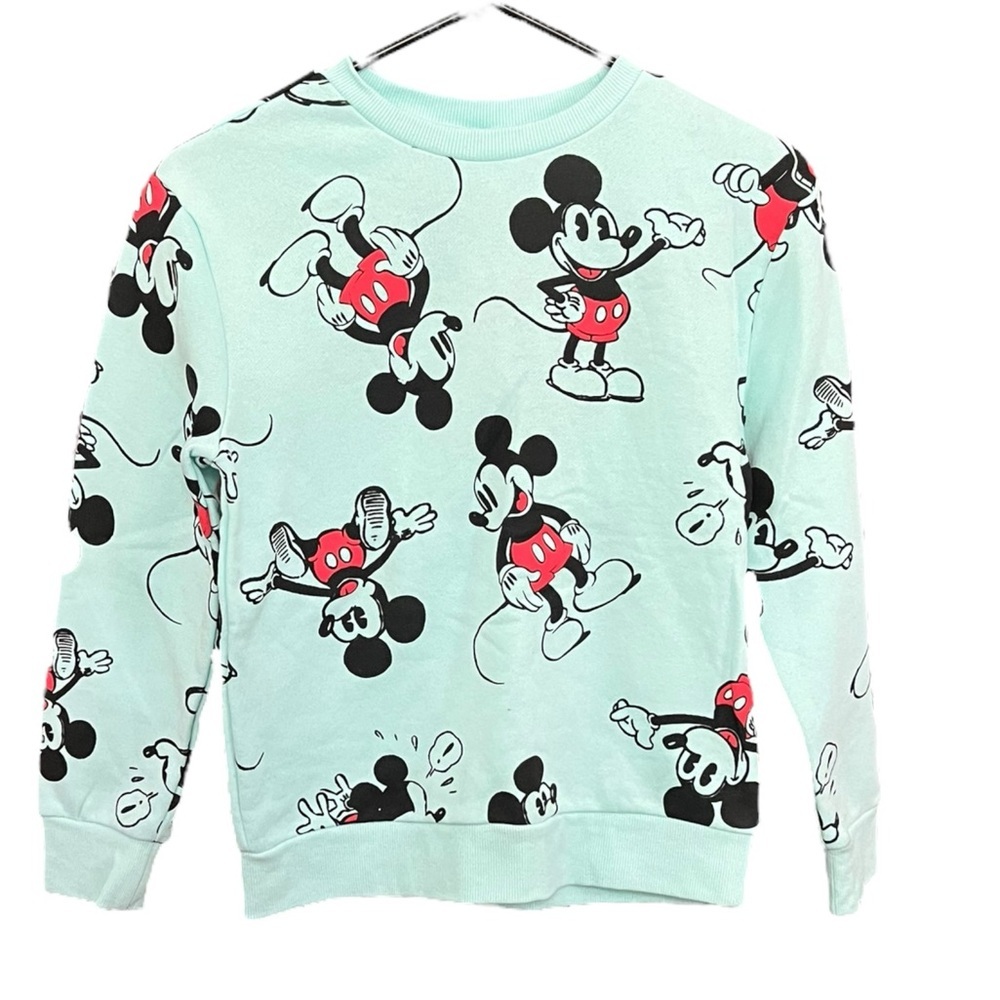 Kids' Disney 100 Mickey‎ All Over Print Crewneck Sweatshirt